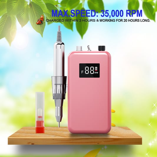 Brushless Nail Drill Pink